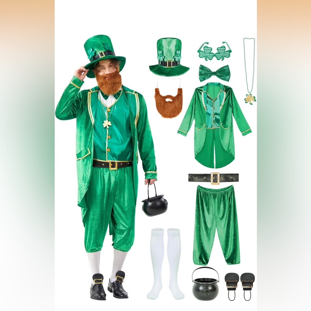 Green Leprechaun Costume for Kids - St. Patrick's Day Outfit